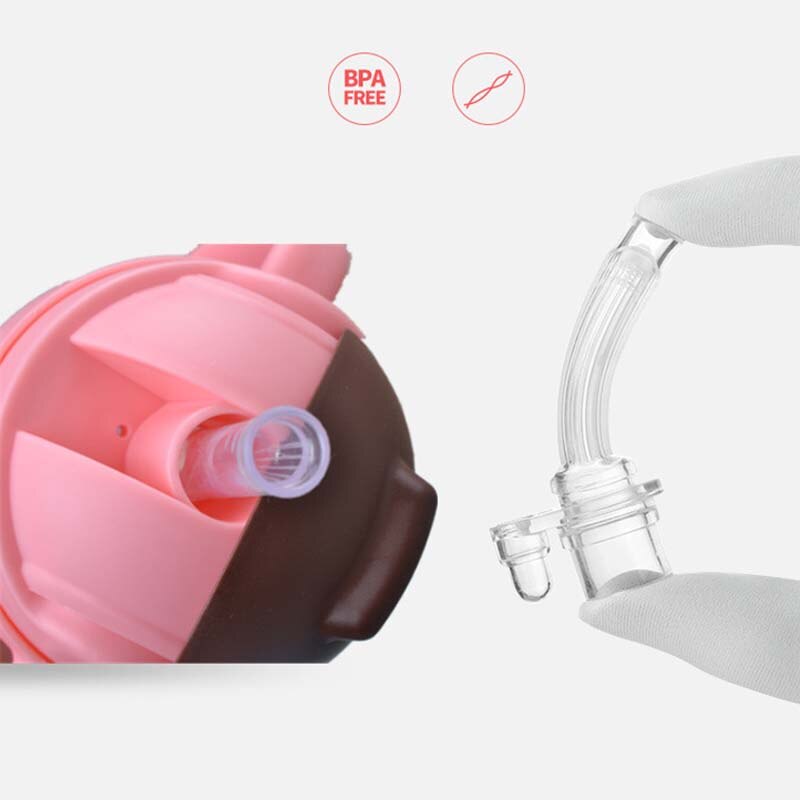 Baby Bottle Wide Mouth Cartoon Chicken Bottle Anti-flatulence PP Penguin Bottle 300ml Baby Bottle