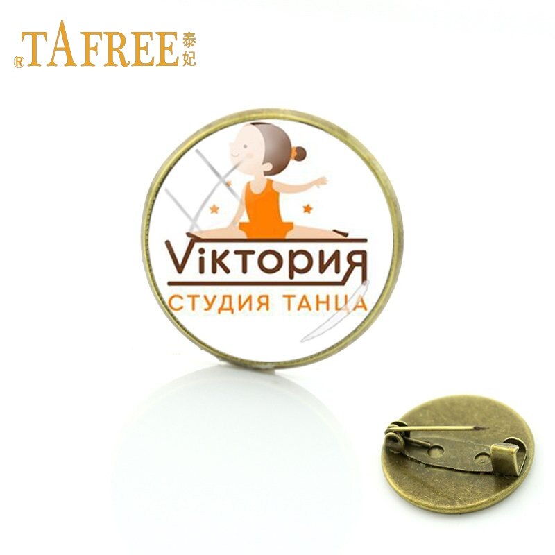 TAFREE Gymnastiek beweegt Glas cabochon dome art foto Broche sport liefhebbers gedenkteken broche kleding accessoires sieraden GY172: GY182