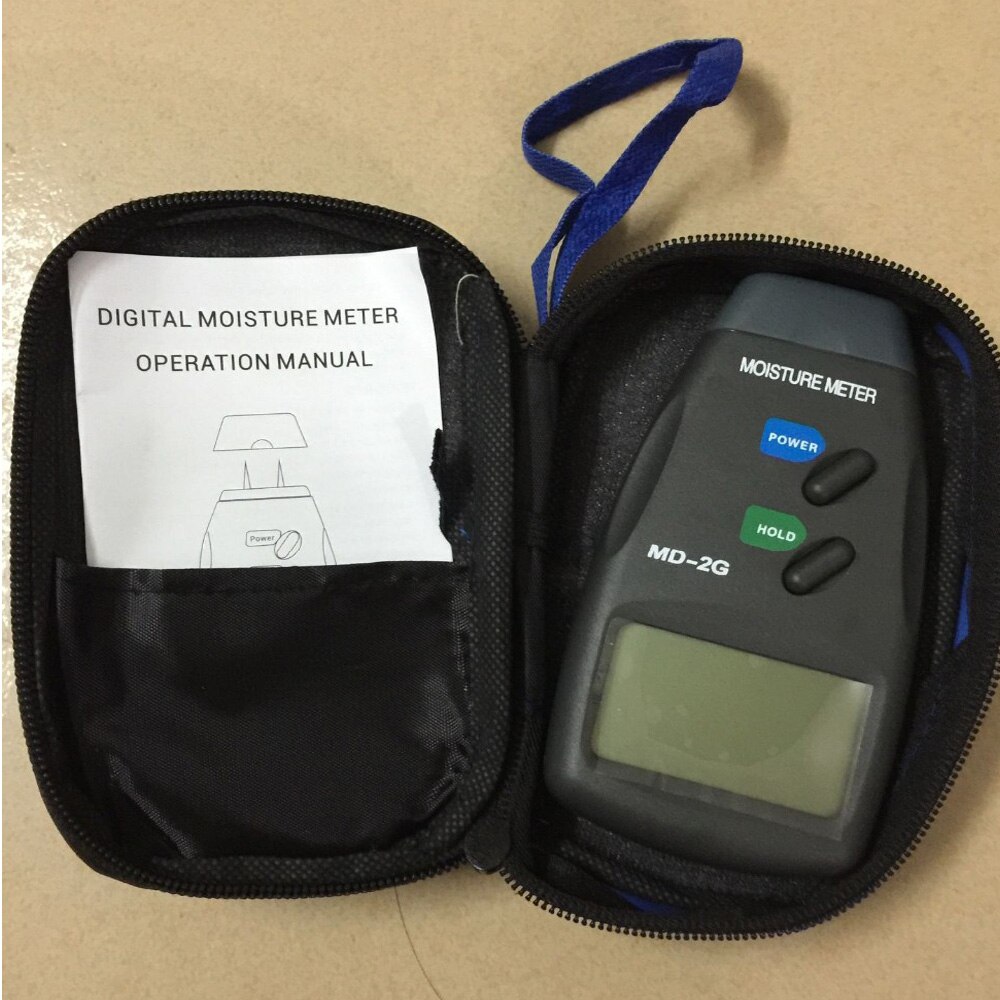 MD-2G LCD Digital Moisture Wood Meter digital tester 2-pin Wood Moisture Meter Humidity Tester