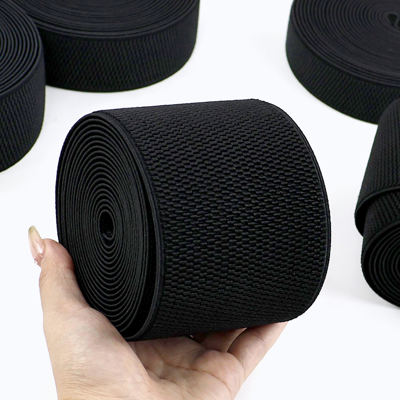2/5M 25-100mm Schwarze Weiße Elastische Bänder Kleidung Bauch Näh-Gummiband Bekleidung Korsett Gürtel Dehnbares Band DIY-Material