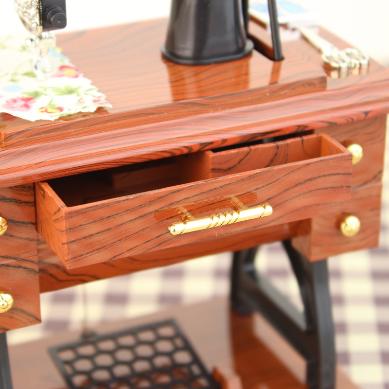 Caja de música para máquina de coser decoración del hogar del Día de San Valentín para novia Caja Musical Boite A Musique Muziekdoosje Pozytywka