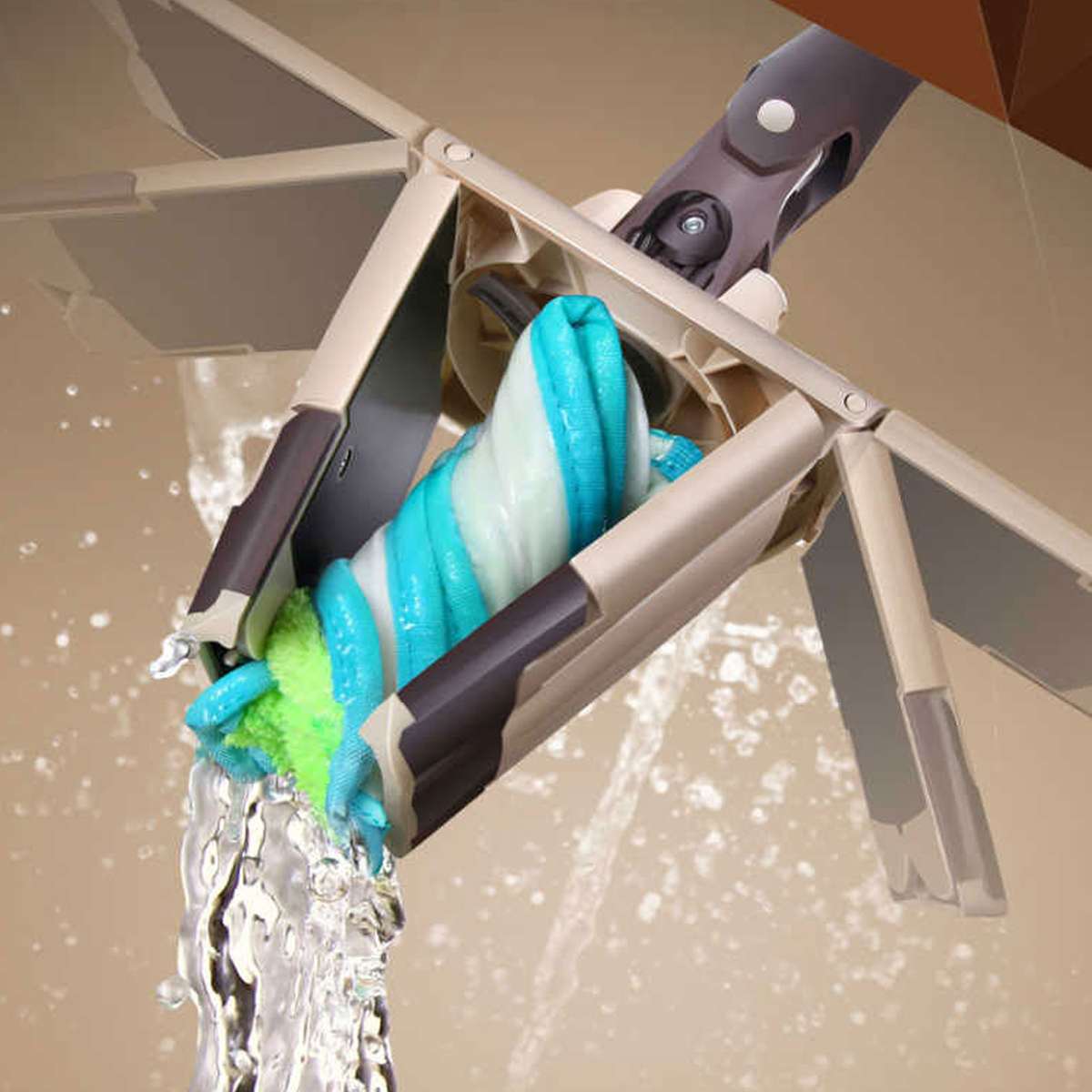Spray Floor Mop with Reusable Microfiber Pads 360 Degree Handle Mop Floor Cleaner Tools for Home Ceiling Window Air Conditioning