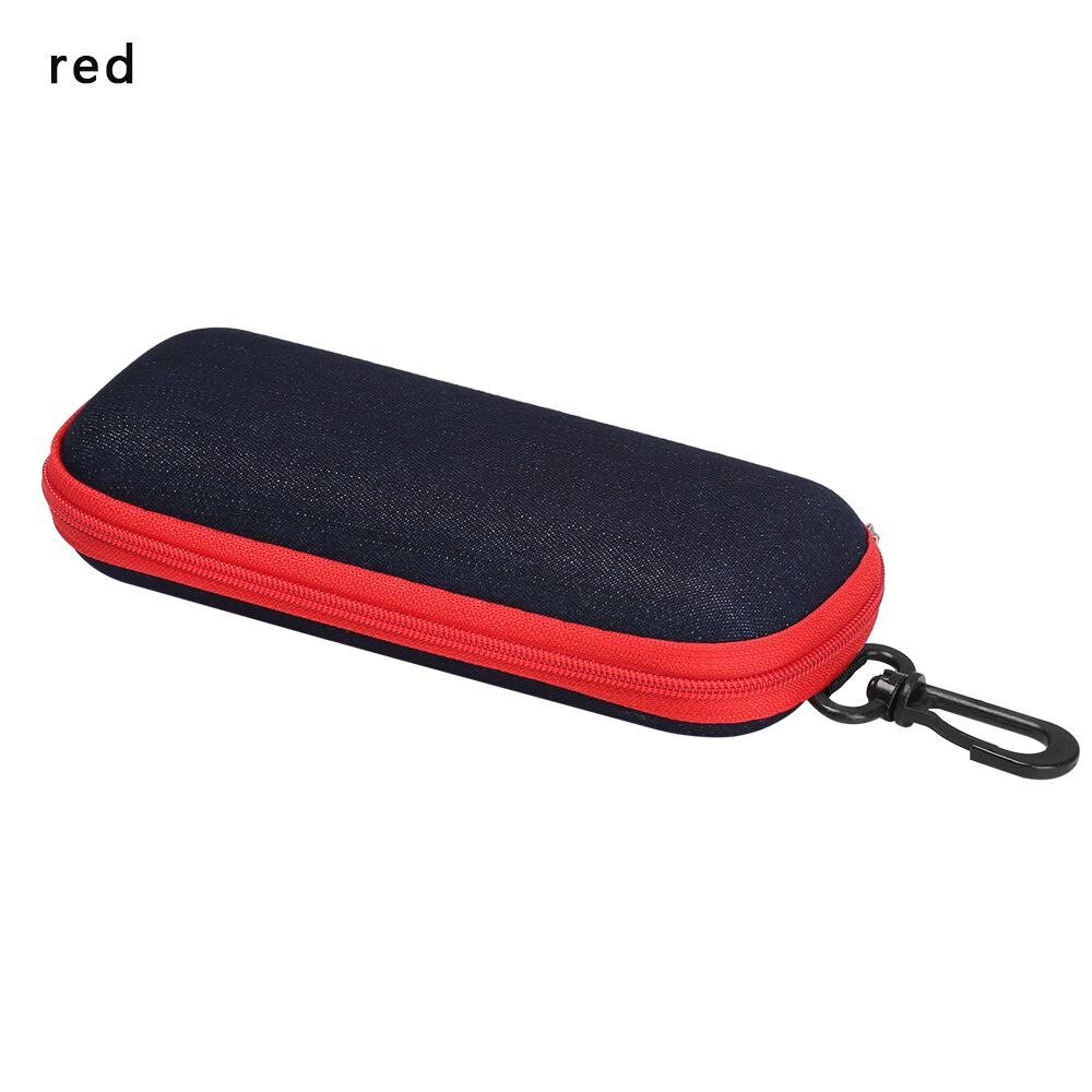 1Pc Unisex Magnet Glasses Box Women Men Portable Sunglasses Case Optical Reading Eyeglasses Box Eyewear Protector: B-red