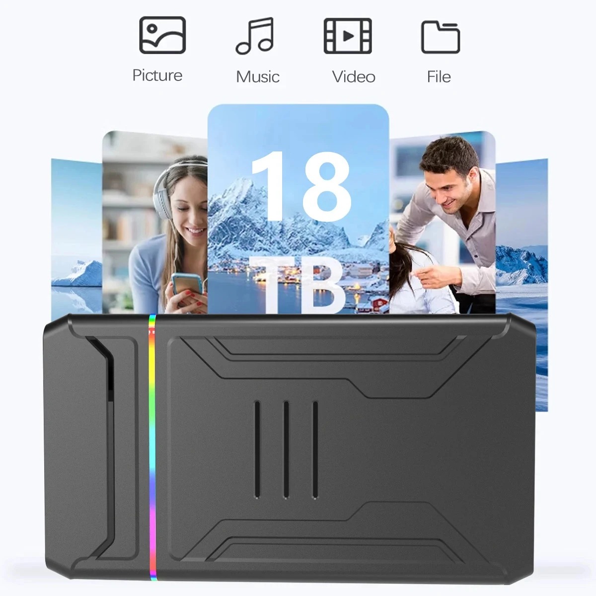 2,5/3,5 Zoll Festplattengehäuse SATA auf Typ C Festplattengehäuse-Adapter bis zu 6 Gbit/s Externe Festplattengehäuse für PC Laptop 12 V 3 A Strom