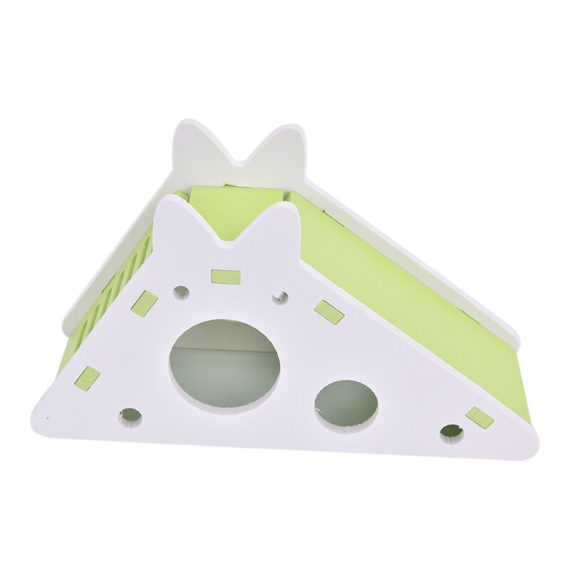 Maison de Hamster en bois avec échelle coulissante pour cochon d'inde, jouet d'exercice mignon, accessoires Cage à Hamster: BGN