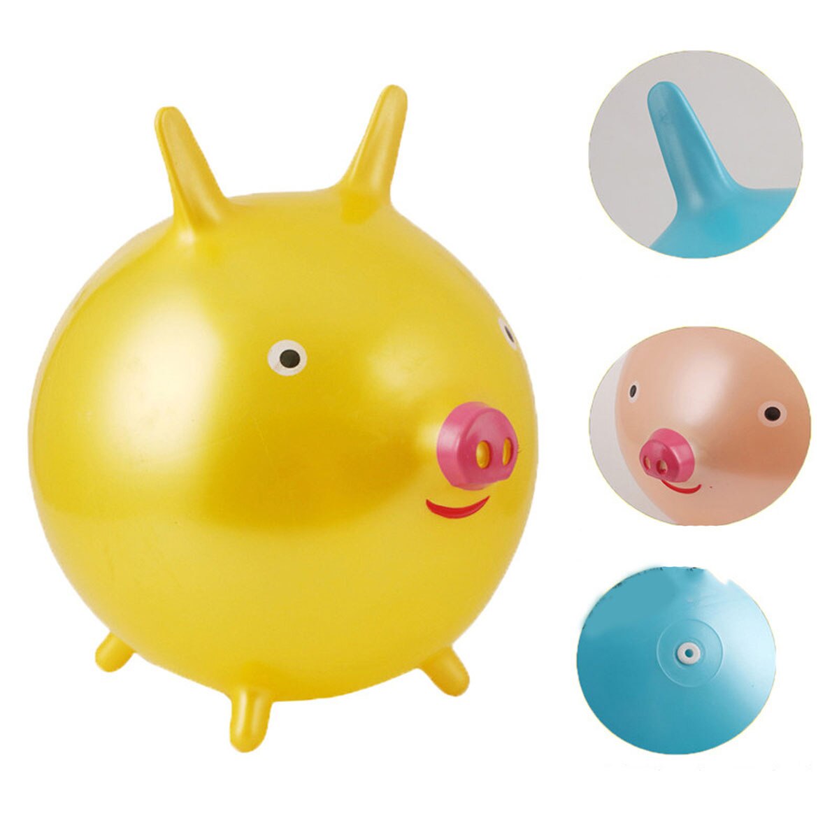 Inflatable Jump Ball Hopper Bounce Retro Ball Kids Baby Toy Balls PVC Thicken Cartoon Hopper Bouncing Balls Play Toys