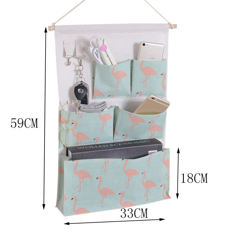 5 Zakken Opknoping Organisatoren Closet Deur Thuis Wall Opknoping Organisator Opbergtas Zakje Houder: C