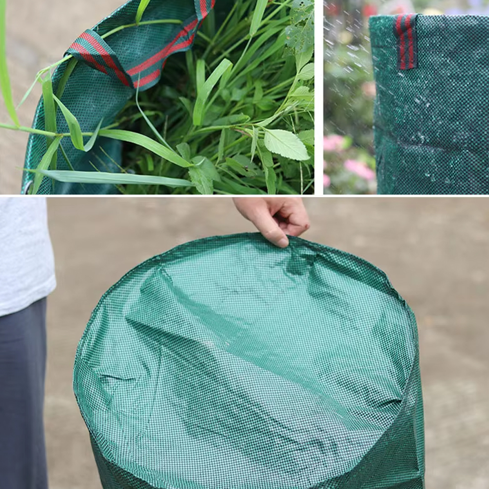 Heavy Duty Large Garden Waste Bag for Yard Leaf Weeds Grass Rubble - Outdoor Trash Bag Garden Rubbish Bags for Waste Bins Storag