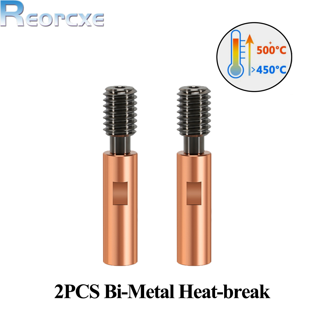 E3D V6 Heatbreak Heatsink kit Bi-Metal Titanium Alloy Short Distance Upgraded kit For Kingroon KP3S KP3S Pro S1 KP5L Hotend: WHITE