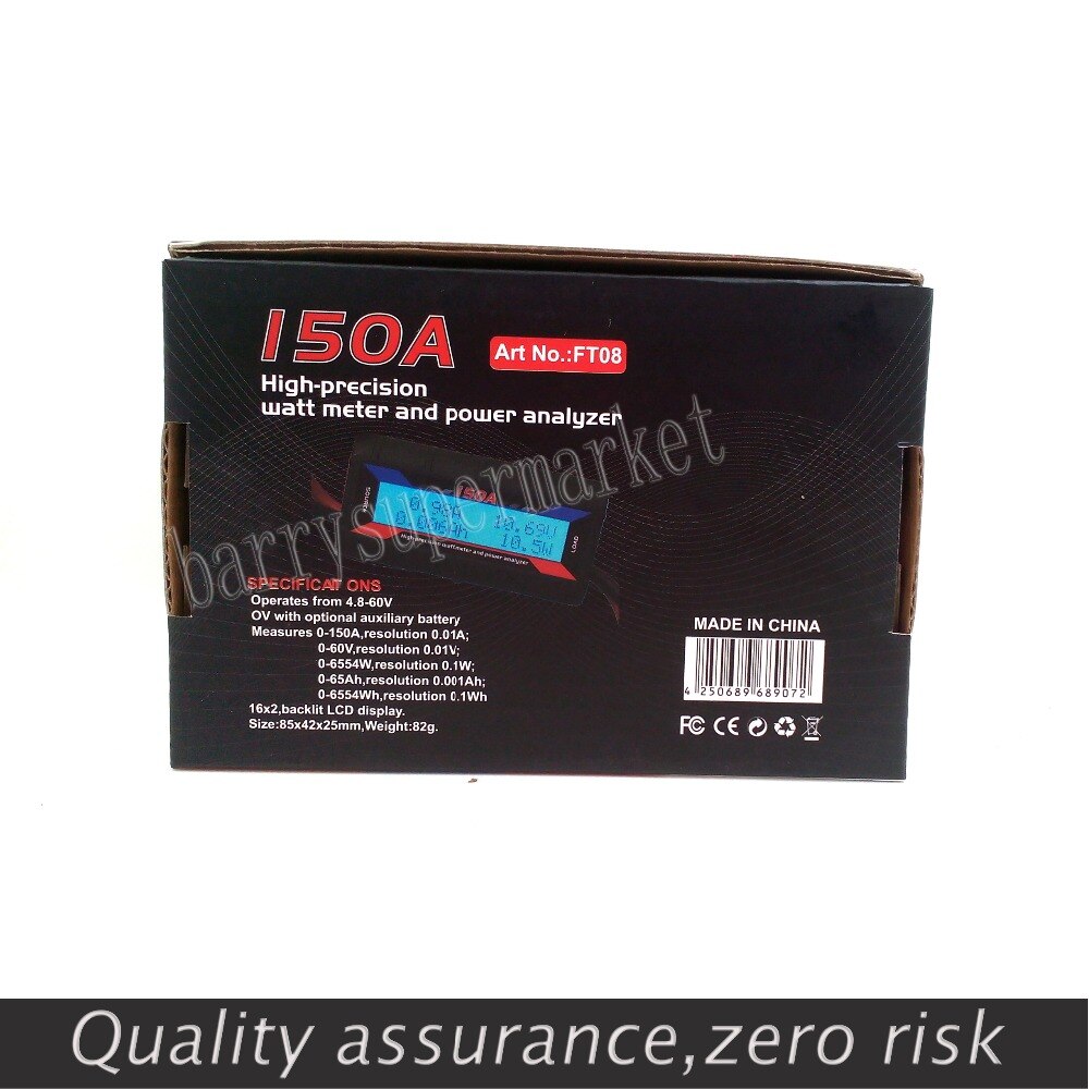 Power meter 150A Battery Balance Watt Meter Power Analyzer