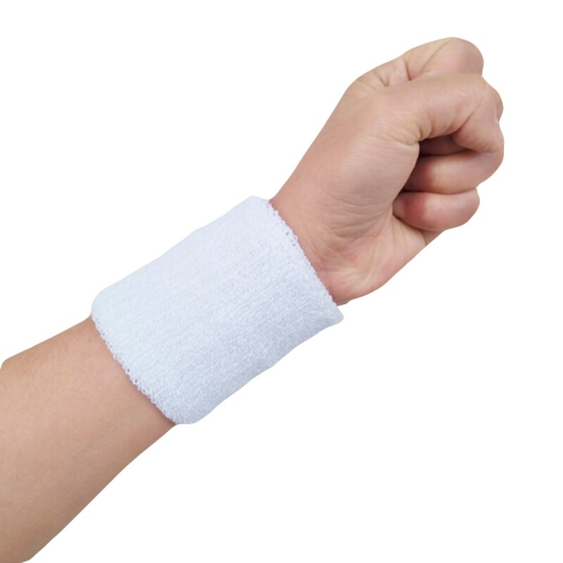 1Pcs Wrist Sweatband Tennis Sport Wristband Volleyball Gym Wrist Brace Support Sweat Band Towel Bracelet Protector 8*10cm: WT