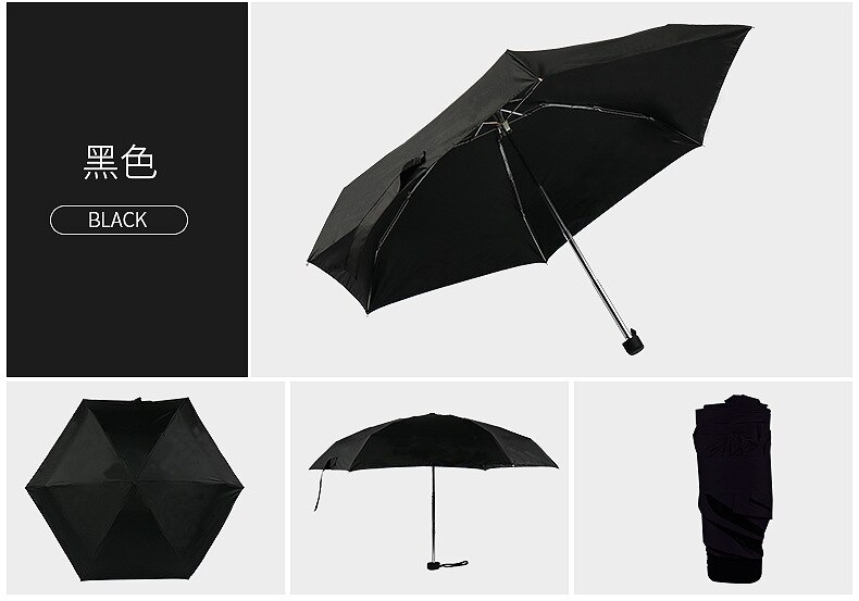 portable men's umbrella mini pocket umbrella UV protection rain folding ladies small automatic umbrella shopping: as picture6