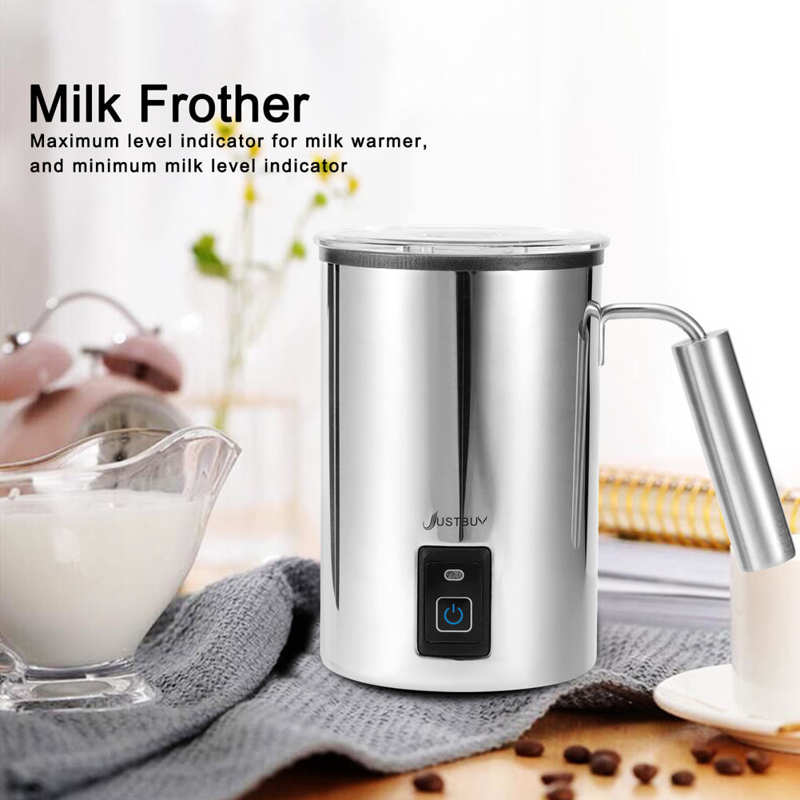 500W elektryczny spieniacz mleka ze stali nierdzewnej śmietanka robić kawy spienianie Foarmer dla Latte gorąca czekolada podgrzewacz robić mleka dom przyrząd kuchenny