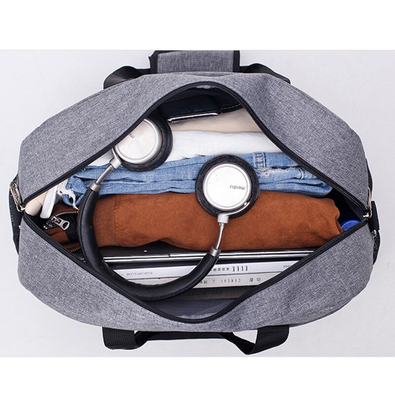 Mænd rejsetaske sports træning gym håndtaske stor kabine bagage skulder & crossbody tasker yoga taske weekend taske