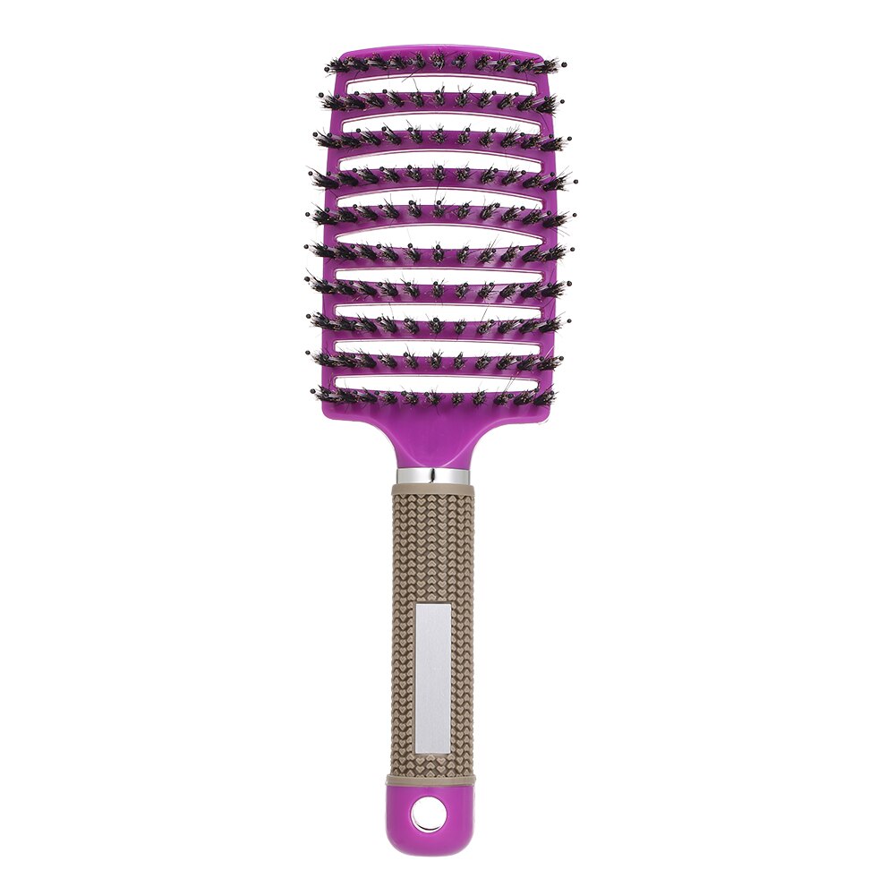 Original Abody Haar Pinsel Entwirren Haar Pinsel Detangle Läbenutzen Massage Kamm Verwicklung Friseur Salon Frauen Magie Haar Kamm: Nein Logo Violett