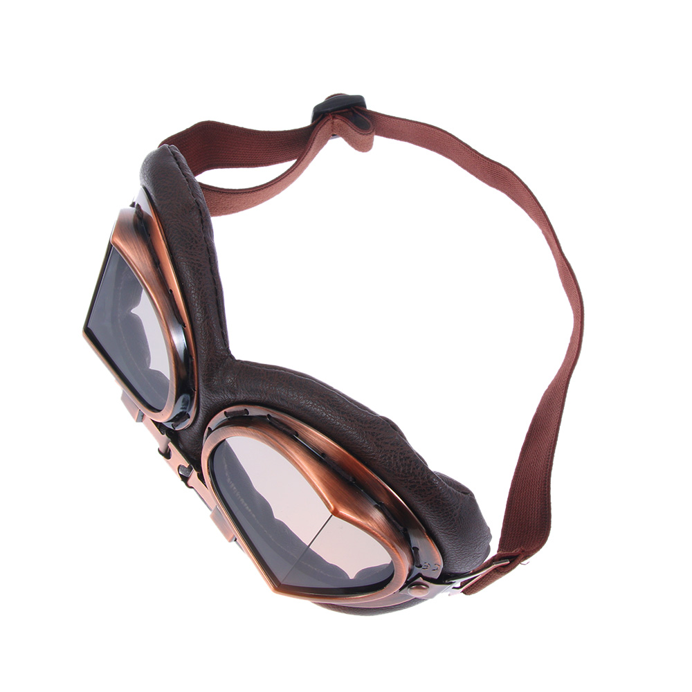 Retro vintage moto clássico óculos de proteção da motocicleta óculos proteção uv proteção à prova vento