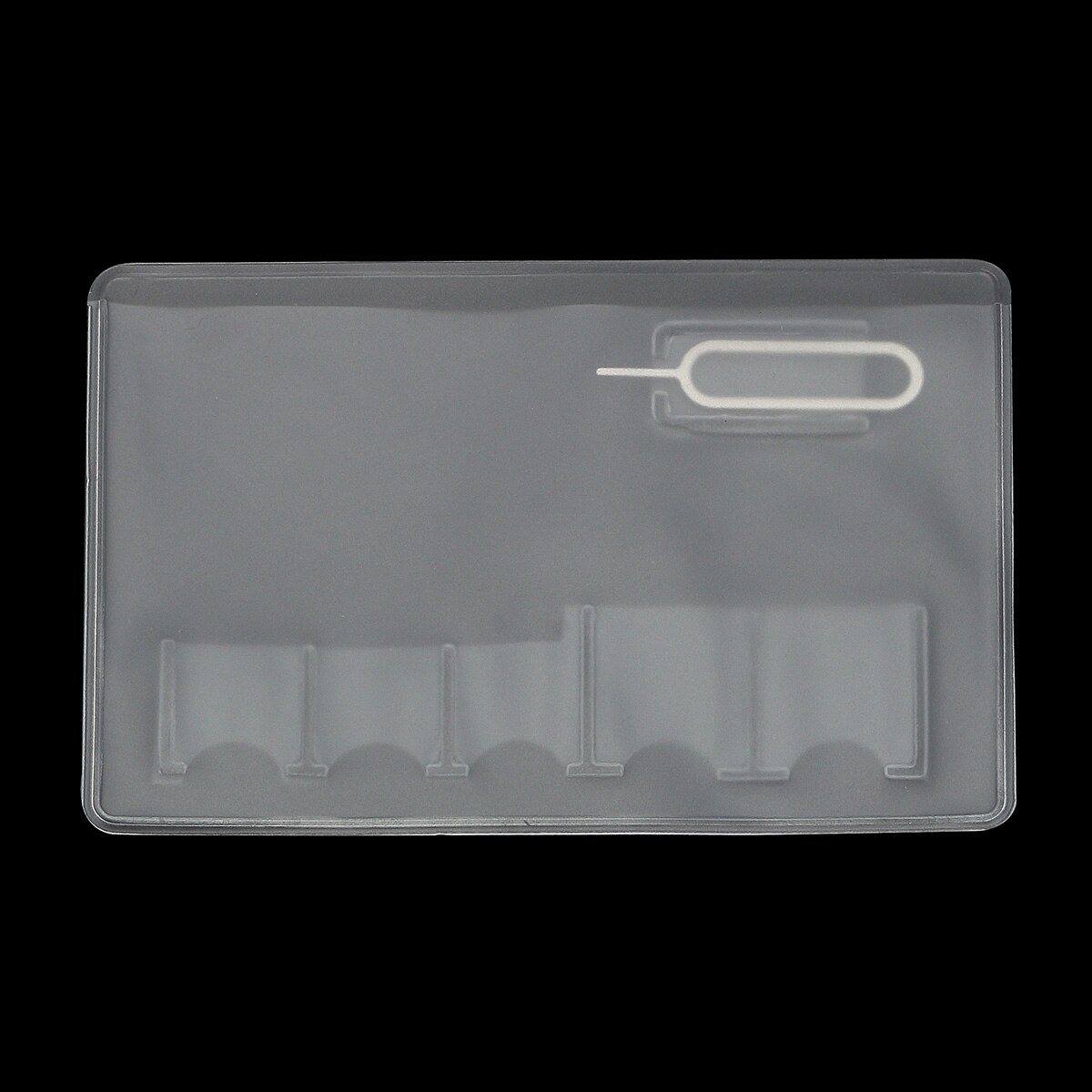 5 Pcs For Sim Memory Card Transparency Universal 6 Sim Card Storage Case Box Bag Easy Carry Clear Protector Portable