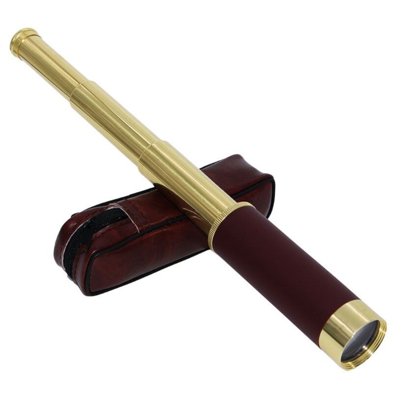 Retro Piraat Telescoop Zoomable 25X30 Pocket Monoculaire Draagbare Captain Spyglass 24BD