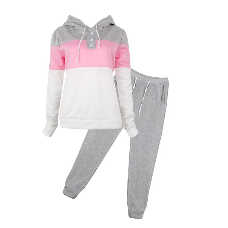 Women Casual Tracksuit Hoodie Sweatshirt Sweater Pants Sports Jogger Outfits Set