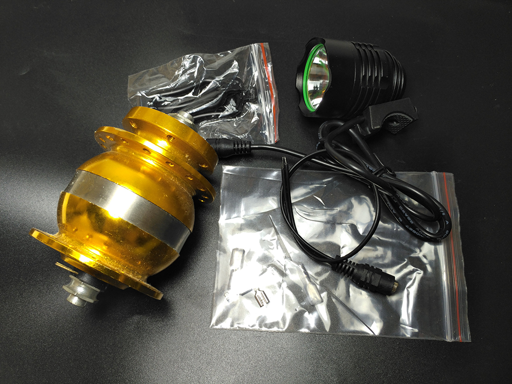 HEBE 36 hole 3w alloy quick release disc generator power sealed bearing front wheel ebike bicycle hub