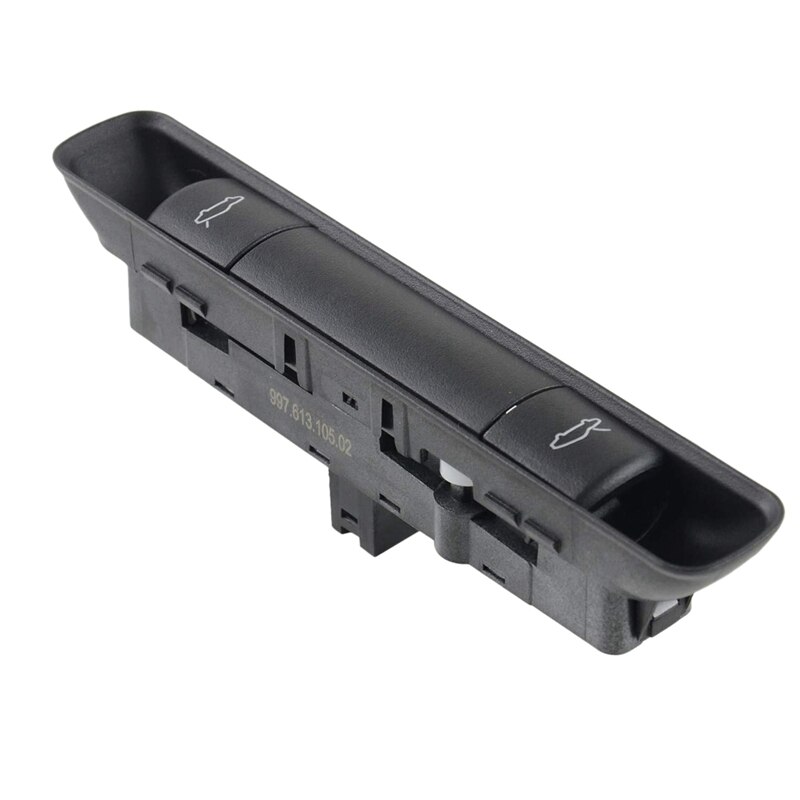 Interruptor de liberación de capó y cubierta de coche, para Porsche 911 987 997 Boxster Cayman Carrera 99761310502A05: Default Title