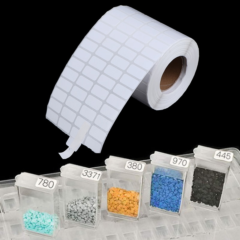Rouleau de 10000 autocollants pour peinture diamant, étiquette de stockage, distinction de Classification