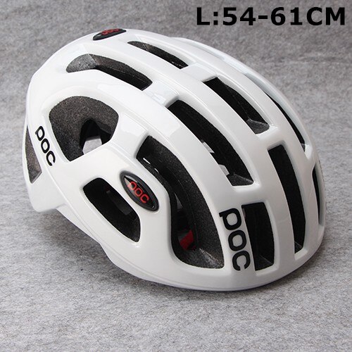 Ultralight Cycling Helmet Unisex Integrally-molded EPS Road Helmet MTB Mountain Bicycle Helmet Safety Cycle Bike Comfort Raceday: white L