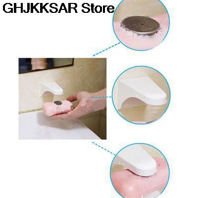 1PC Magnetic Soap Holder Elegent Tool Free Rustproof Sponge Holder Dish Holder Soap Dish for Bathroom Lavatory Home
