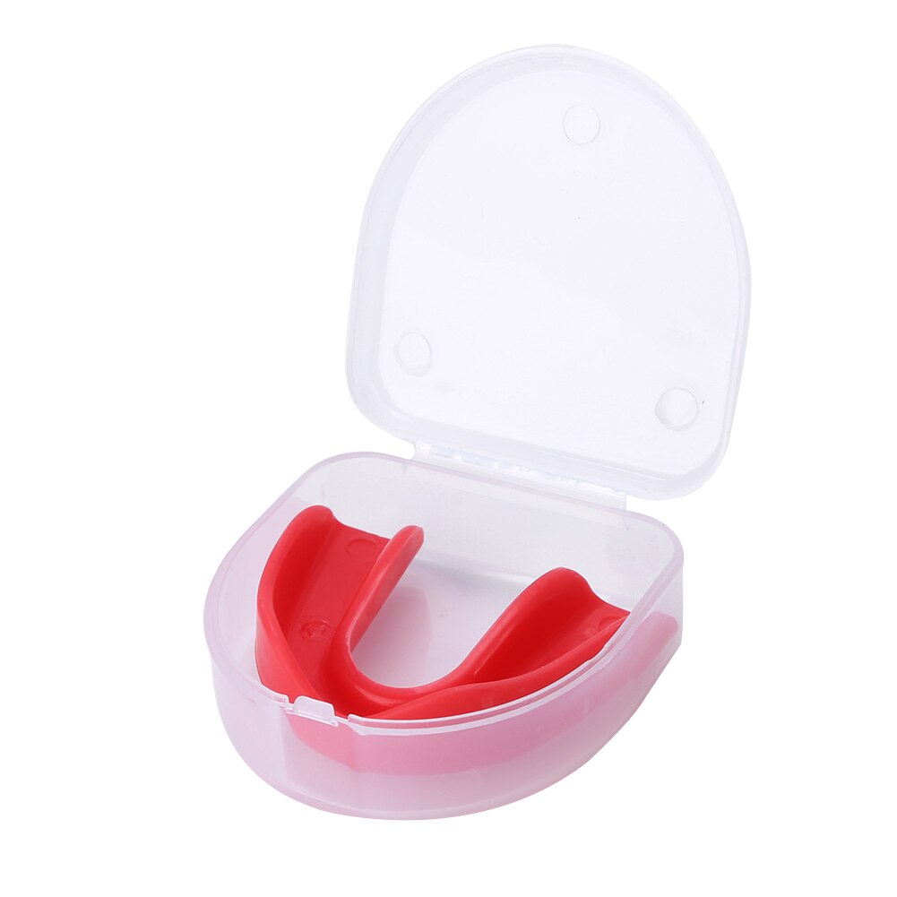Teeth Protector Night Guard Mouth Trays Adult Sport Oral Mouth Guard Safety Soft Teeth Brace Protector Boxing Mouthguard: Red