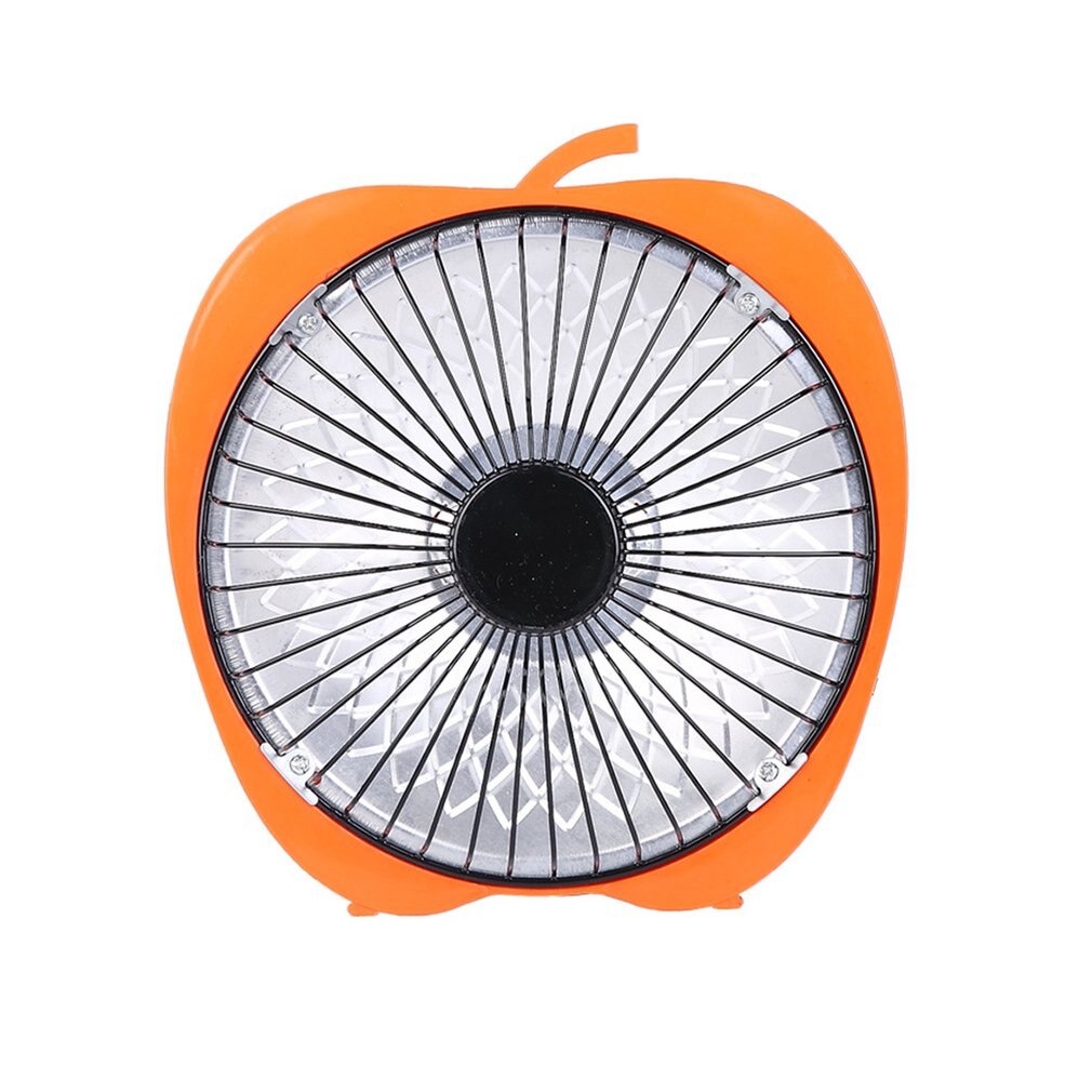 Winter mini elektrische kachel zonne-energie 6 inch cartoon elektrische kachel kantoor desktop kachel kleine kachel ventilator oranje