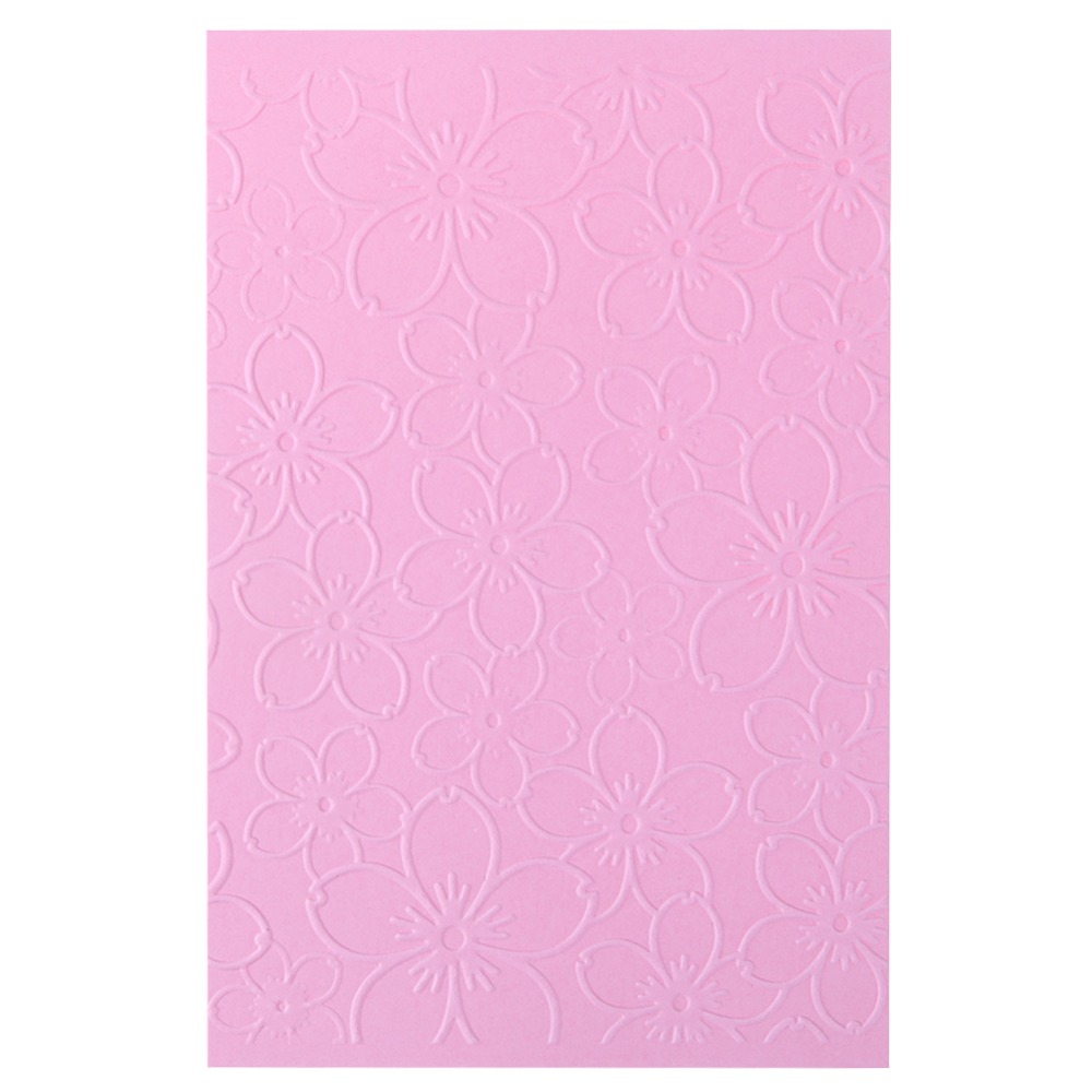 Floret Flower Embossing Folders Plastic DIY Scrapbooking Embossing Paper Craft Card Making Decoration Supplies Stencil 4 x 6inch