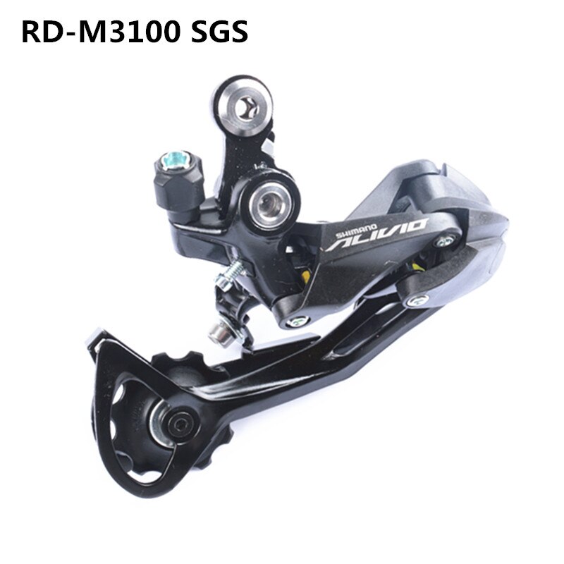 Shimano alivio  m3100 bagskifter altus  m2000 m370 acera  t3000 9 speed cykel bagskifter mtb mountainbike langt bur: M3100