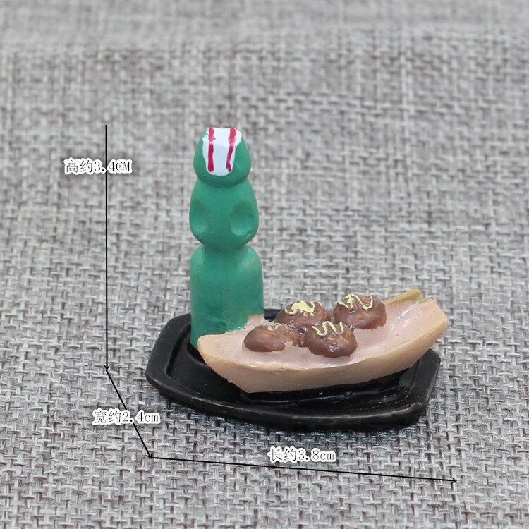 1 pc Simulatie Voedsel Koffie Cake Mini figurine Decor Fairy Garden stripfiguur standbeeld Model Hars ambachtelijke speelgoed ornamenten: Spirit