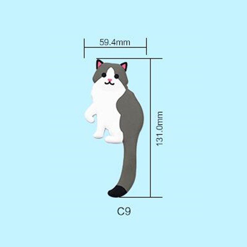 Mooie Animal Koelkast Magnetische Haak Sleutel Muur Houder Verwijderbare Keuken Haken Home Decor Sleutelhouder Diversen Organizer Hanger: C9