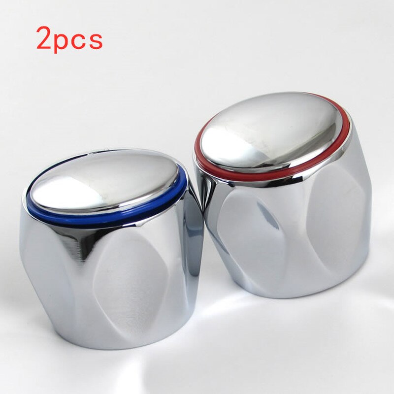 Rosojodg 2Pcs Vervanging Koude En Hot Tap Top Hoofd Covers voor Badkamer Aanrecht Kraan Handvat Wastafel/Bad Tap Onderdelen