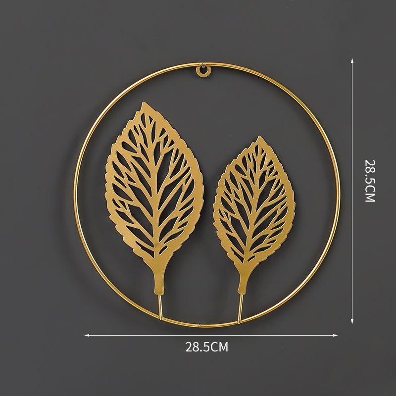 Feuilles de Ginkgo doré décoration murale feuilles de Style nordique tenture murale pendentif mural de salon sans poinçon décoration de la maison: Golden Leaves