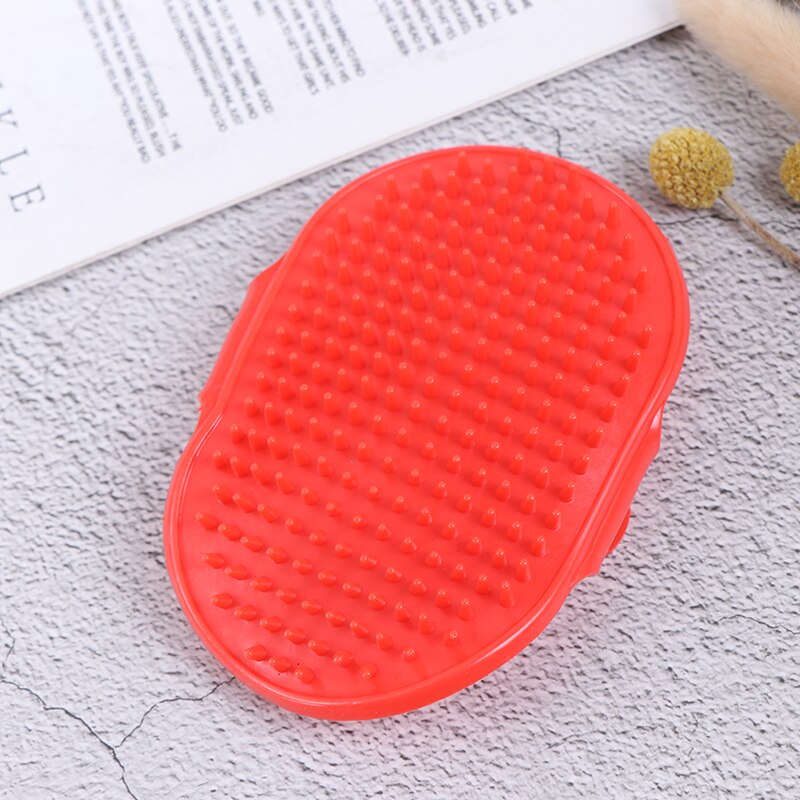 Chien Animal toilettage gant Silicone chats brosse peigne desheding cheveux gants chiens bain nettoyage fournitures animaux peignes 23cm x 12cm: RD