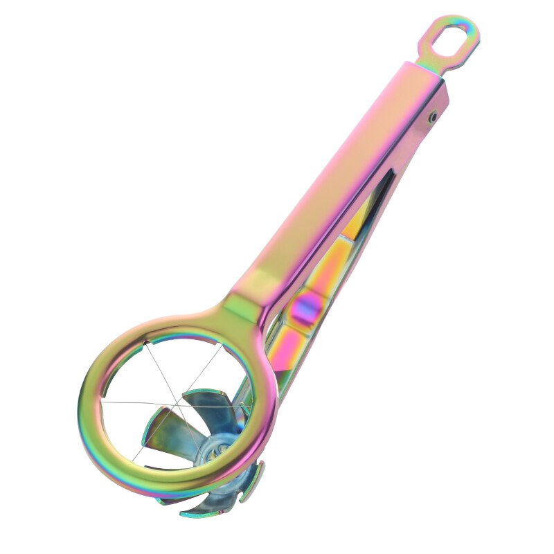 Household Gold Egg Slicers cutter stainless steel Egg Dividers Metal Egg serving tools kitchen Gadgets: No.0