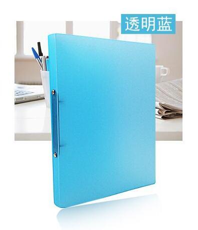 Paper plywood plastic O type 2 hole A4 multi - function document binder punch file folder Filing Products document bag: Blue