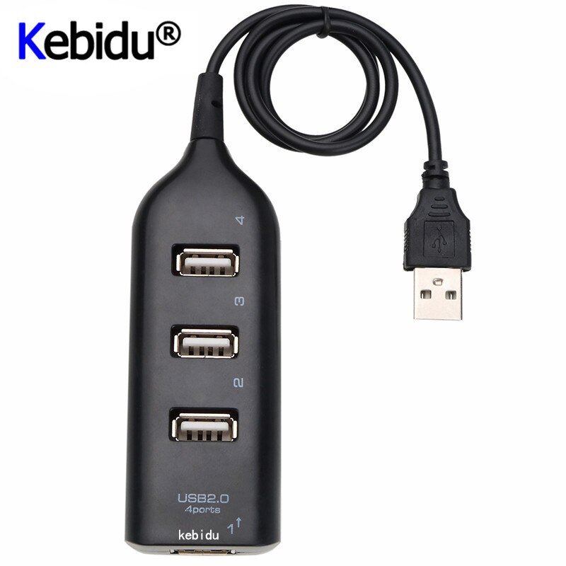 Mode Hoge Snelheid Micro Mini 4 Ports 2.0 Usb Splitter Adapter Voor Pc Computer Voor Draagbare Harde Schijven