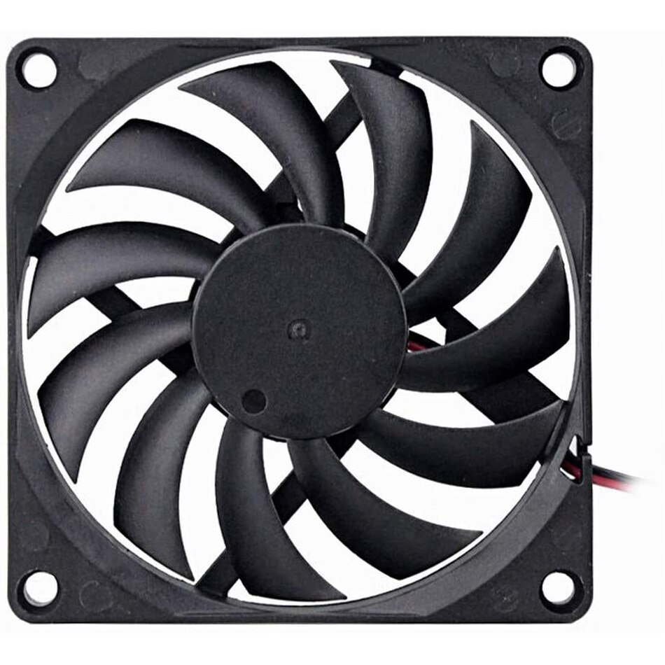 Wentylator 5V 12V 24V 2 Szpilka 80x80x10mm komputer stancjonarny system CPU chłodnica samochodowa bezszczotkowy czarny wentylator 8010