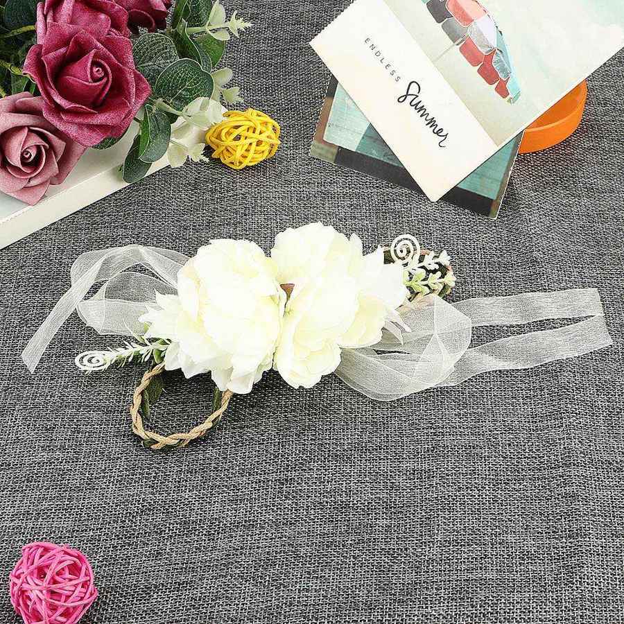 Dziecko z pałąkiem na głowę moda naśladuje C orona kwiatowy kwiat z pałąkiem na głowę akcesoria robić włosów girlanda kapelusze dla dzieci