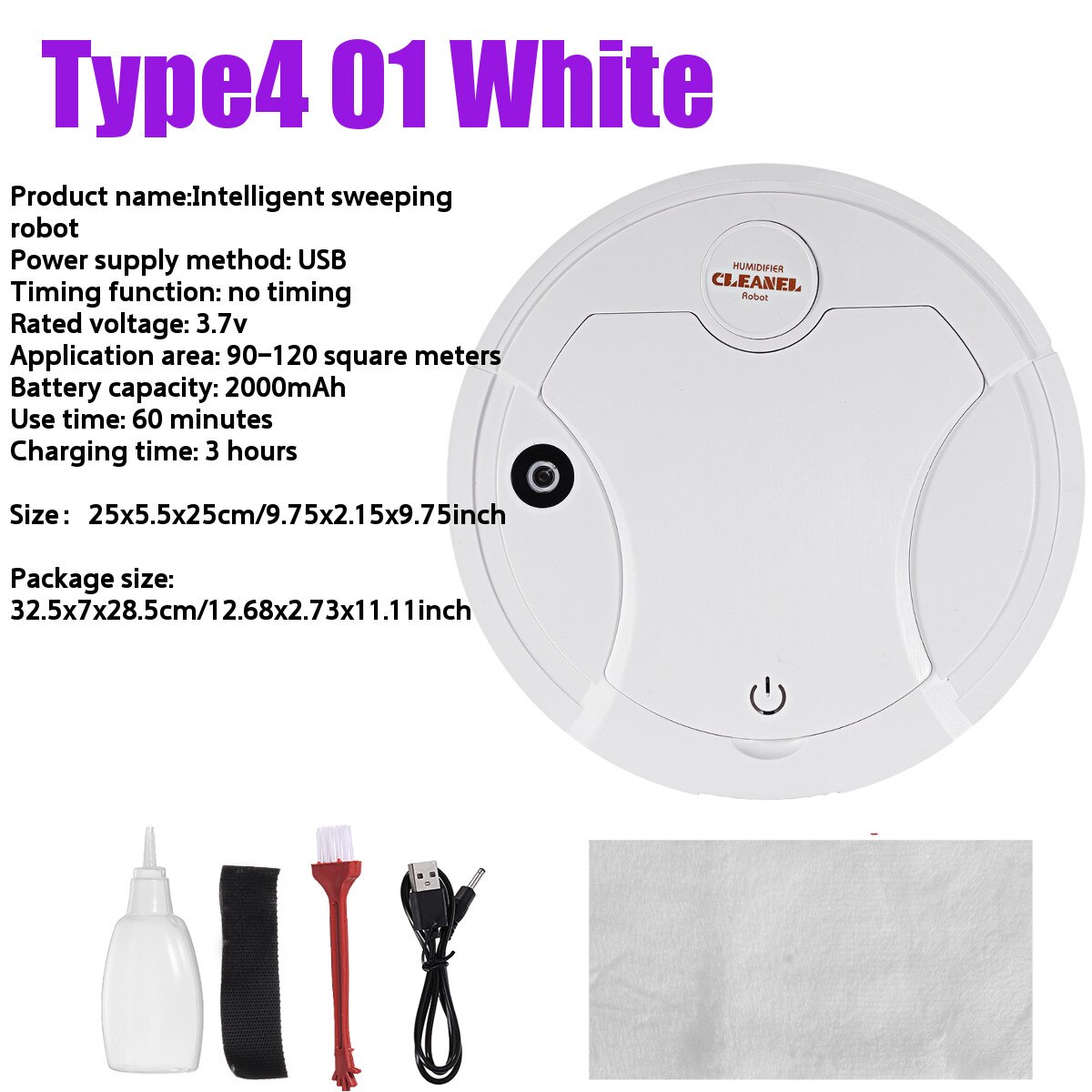 7 Stijlen Volautomatische Smart Robot Stofzuiger Usb Opladen Vegen Robot Droge En Natte Mop Uv Desinfectie Cleaner