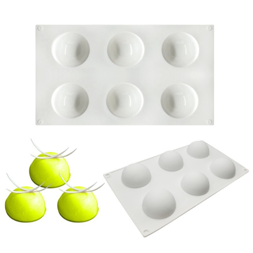 6/8 cavités champignon forme ensemble Silicone moule demi rond gâteau moule cône Silicone moule gâteau décoration outils gâteau outils