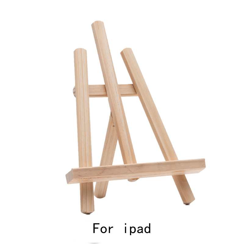 Solid Wooden Foldable Desktop Ipad Phone Holder School Office Desk Decoration Artifact Folding Easel Tablet Stand Book Holder: For ipad