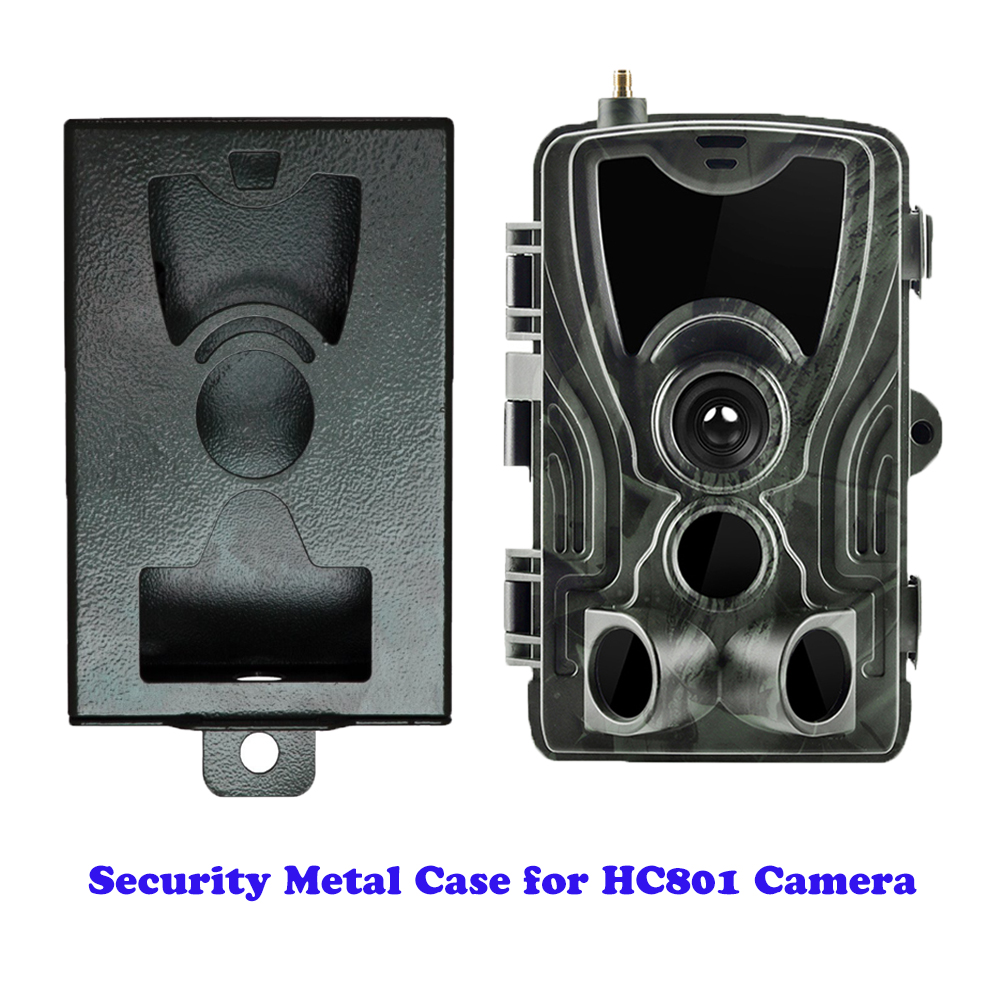 Sikkerhedsbeskyttelse metal sag jern låsekasse til suntekcam trail kameraer  hc801 lte  hc801g hc801m hc801a- serien