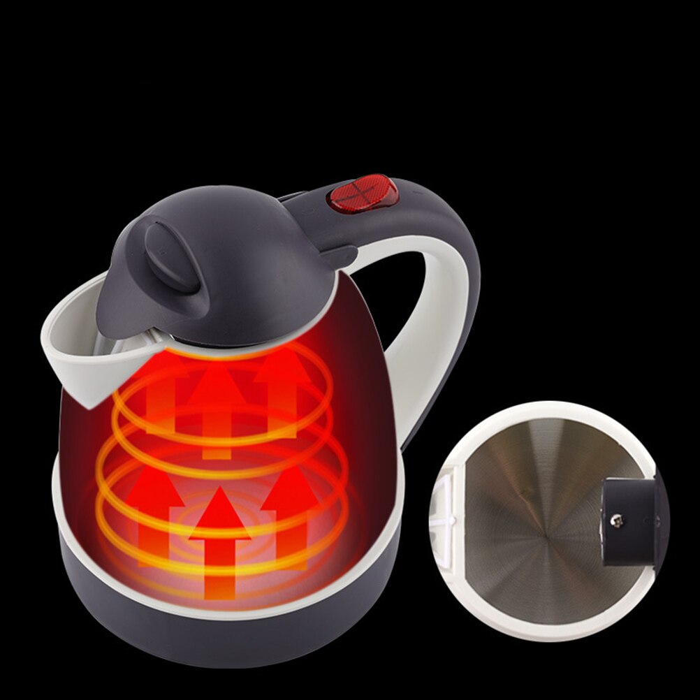 1 tetera eléctrica de 12V 1.0L, tetera de té para coche, rápida y bastante hirviendo, protección de apagado automático, accesorios de cocina