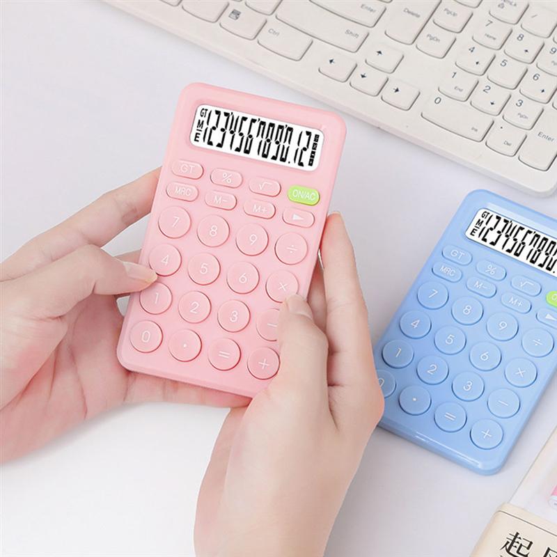 Basic Calculator Portable 8-Digit Calculator for Students Mini Calculator Office Supply