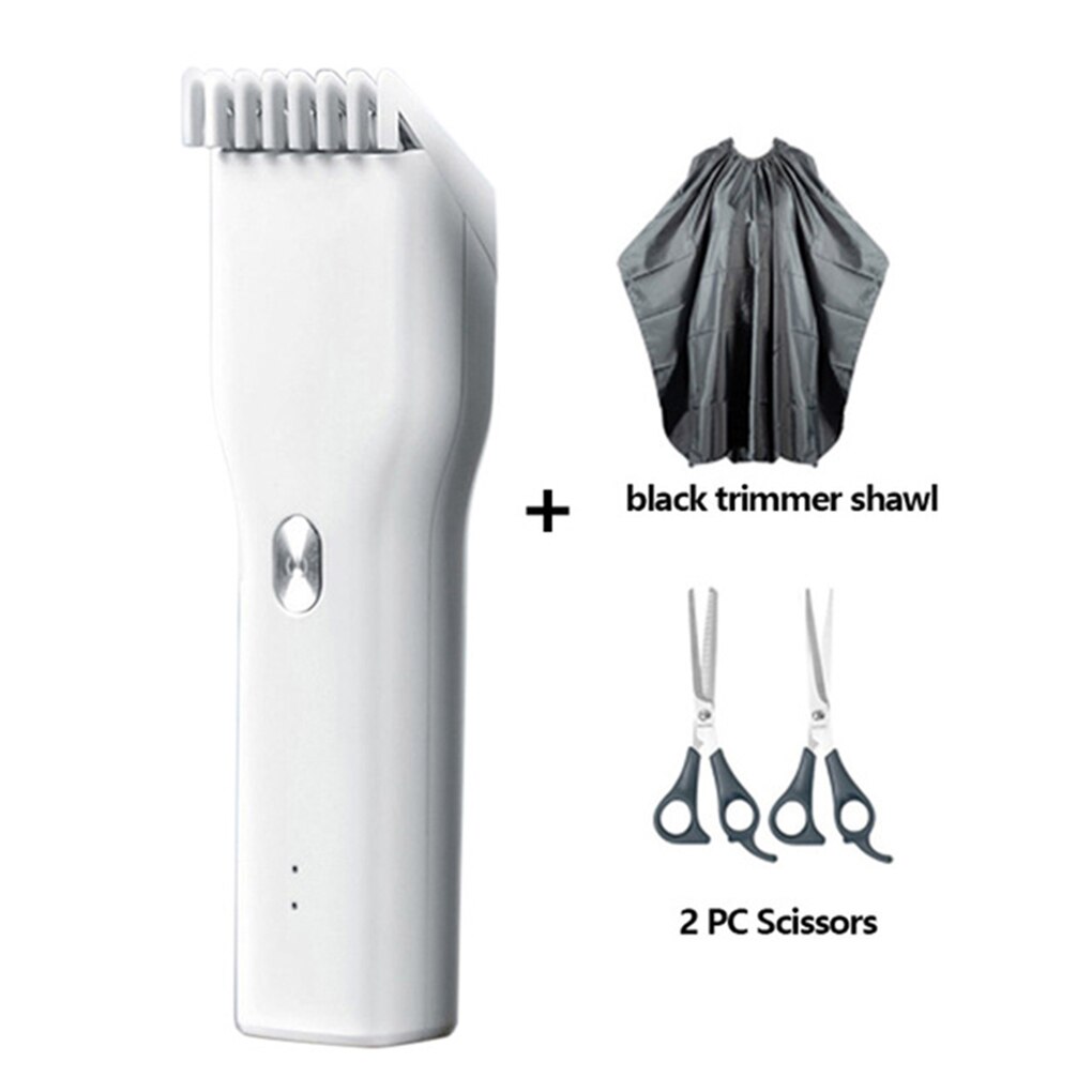 Men's Electric Hair Clippers USB Electric Hair Clipper Rechargeable Hair Cutter Two-speed Electric Men Hair Trimmer: Hair Clipper Set A