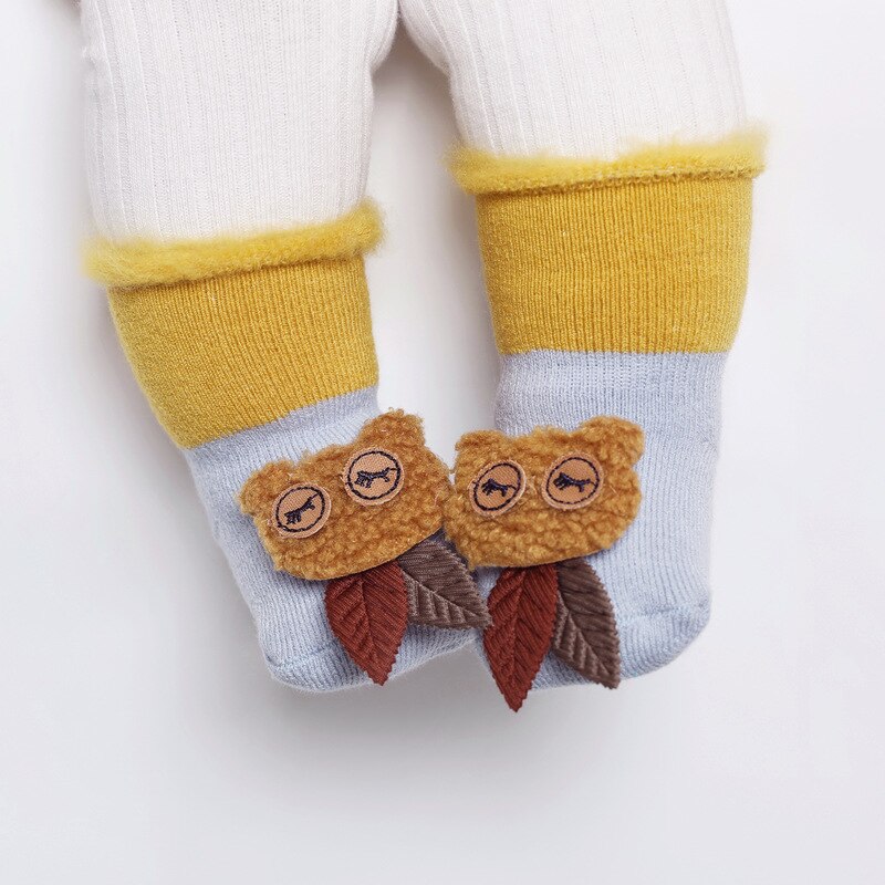 Babysokjes Herfst En Winter Fluwelen Warme Baby Boy Meisjes Sokken Cartoon Peuters Sokken Doseren Borstel Antislip Kinderen sokken: 1 / M12-24Months